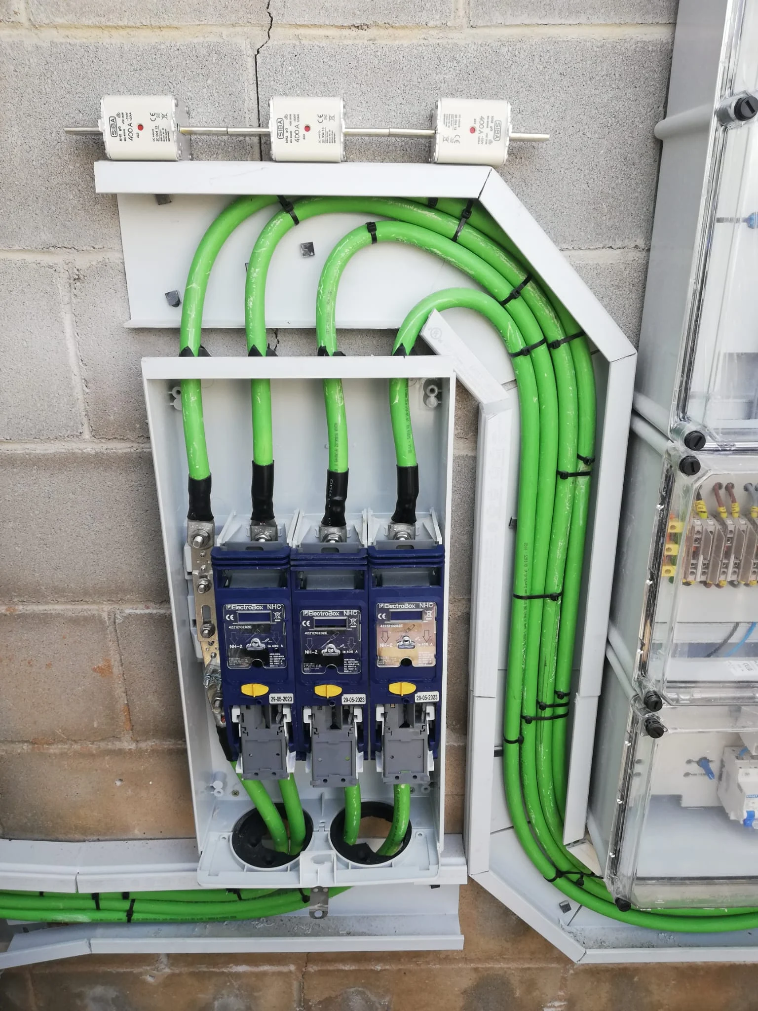Cuadro de protección de líneas eléctricas